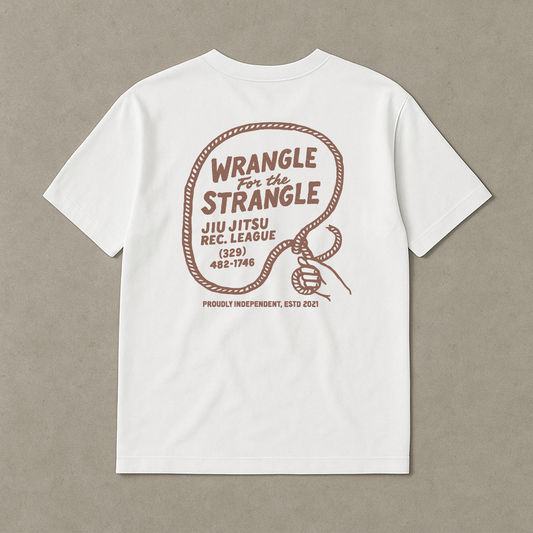 Wrangle for the Strangle - Unisex Oversized BJJ Tee