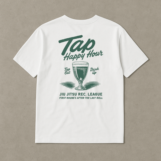 Tap Happy Hour - Unisex Oversized BJJ Tee