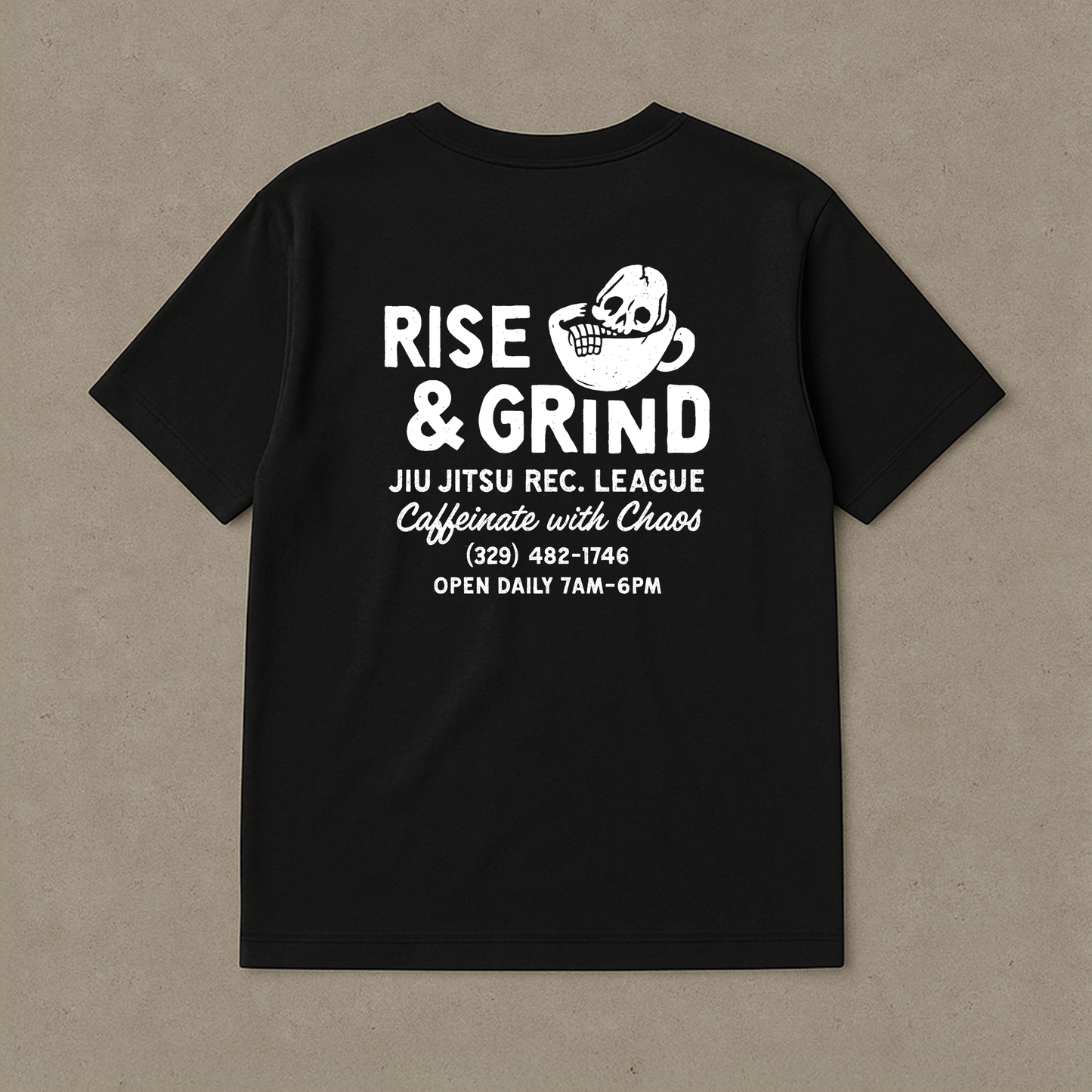 Rise & Grind - Unisex Oversized BJJ Tee