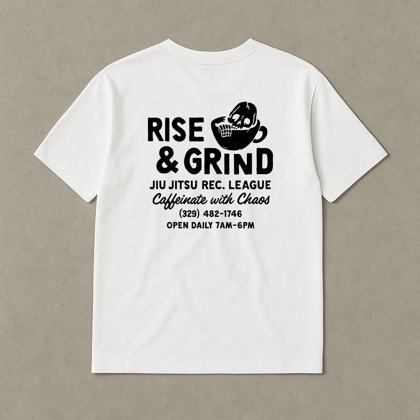 Rise & Grind - Unisex Oversized BJJ Tee