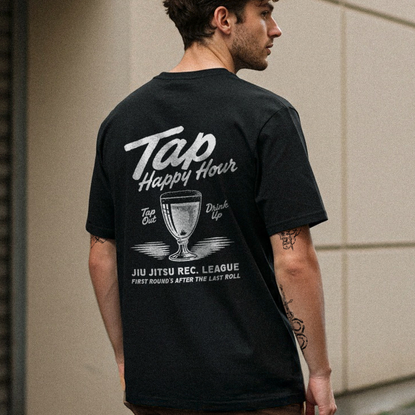 Tap Happy Hour - Unisex Oversized BJJ Tee
