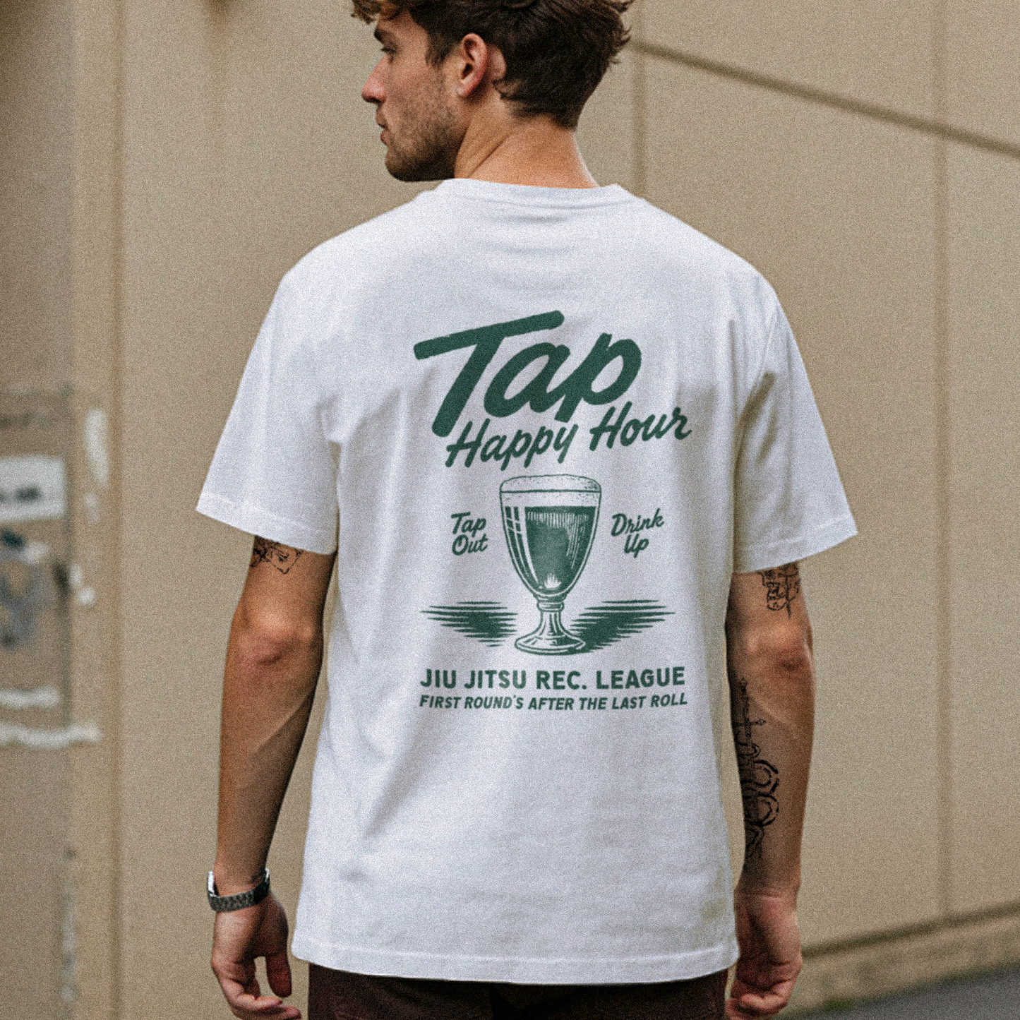Tap Happy Hour - Unisex Oversized BJJ Tee